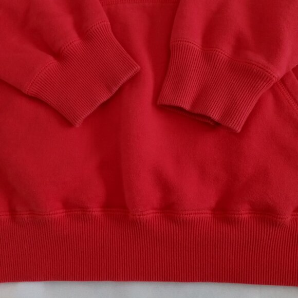 Vintage Nike ELBOWS UP red and white Canadian hockey hoodie Size L very roomy - Picture 5 of 9